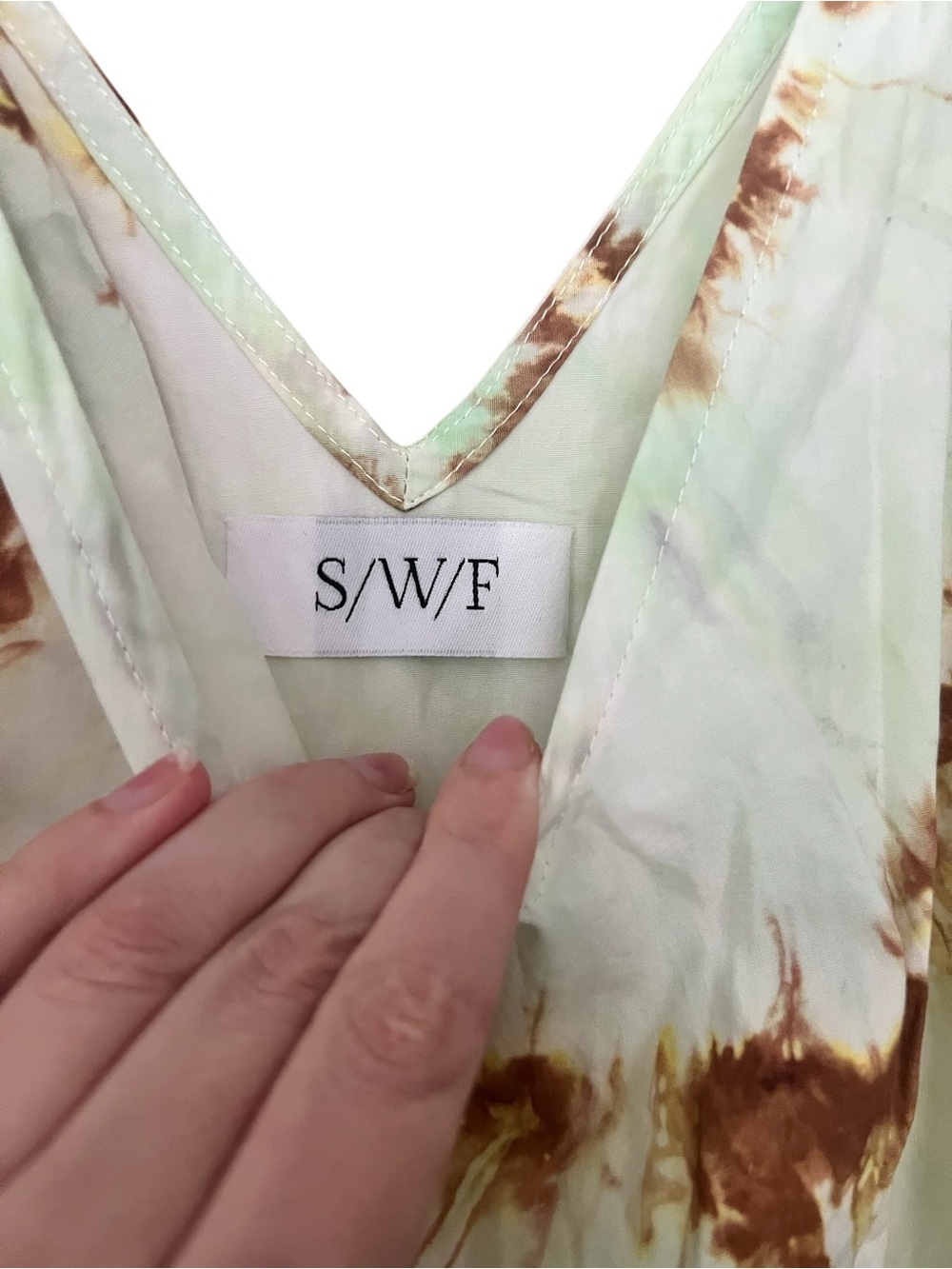 SWF Escapism Tie-Dye Maxi Dress - Maldivian Green - Picture 6 of 7